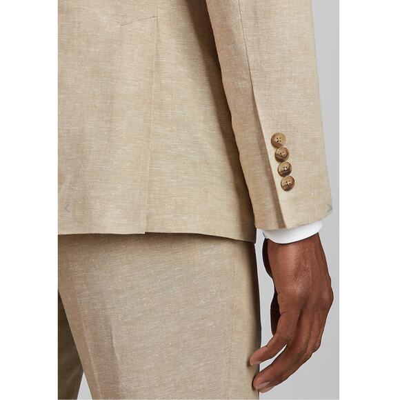 Jos. A. Bank Slim Fit Linen Blend Suit Set size 40 regular/ pants 32by30 - Picture 3 of 13